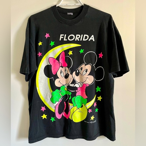Vintage  Disney Mickey Minnie Florida Shirt Size L - Picture 1 of 3